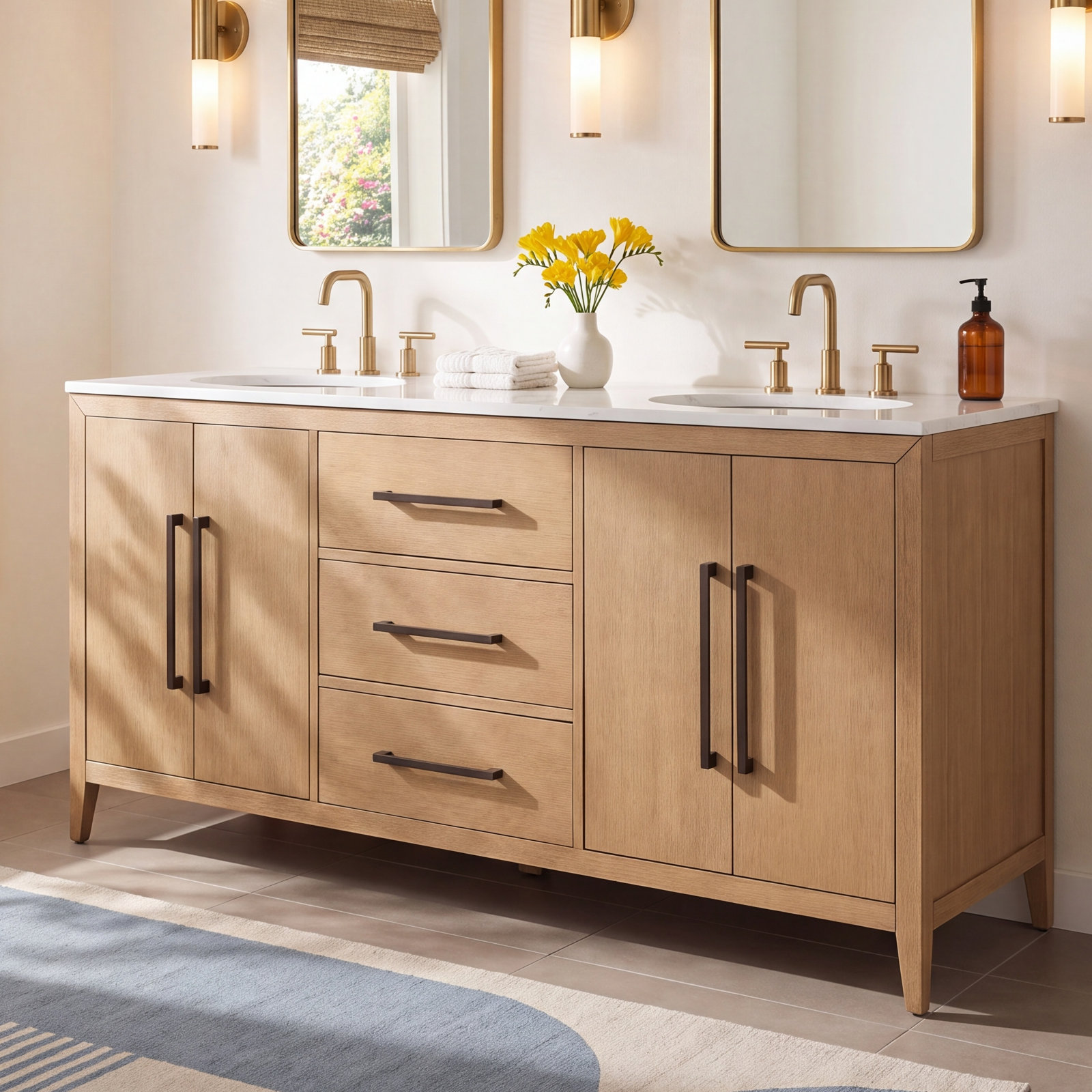 Alsup 66'' Double Bathroom Vanity