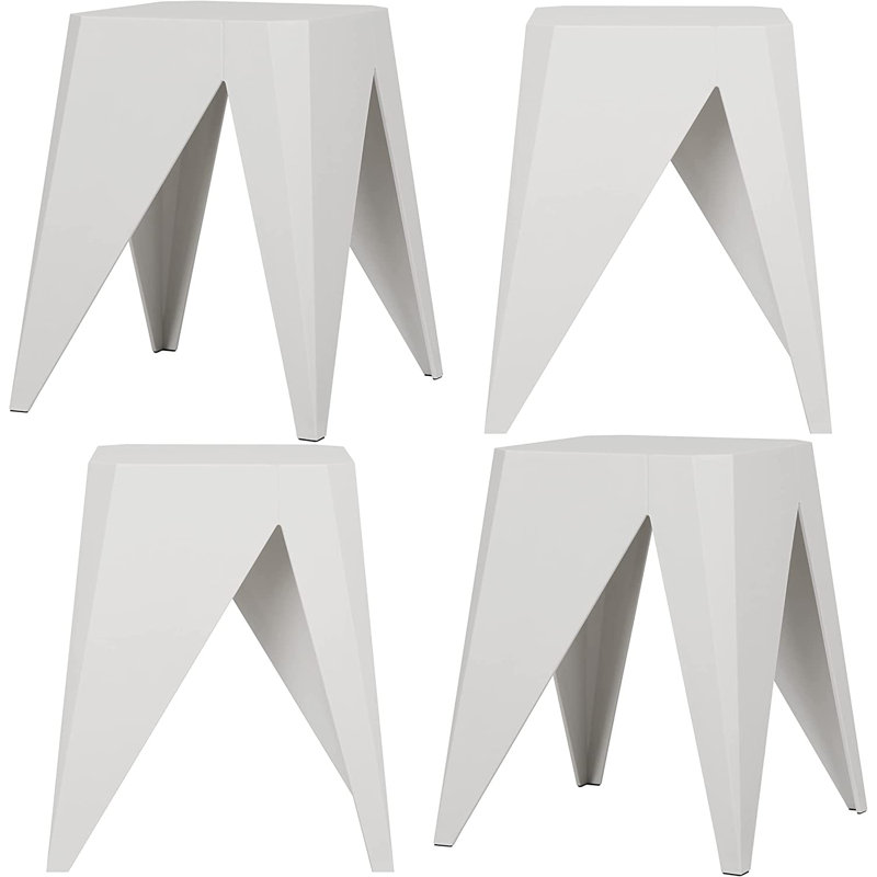 Tabouret Isbella, Blanc