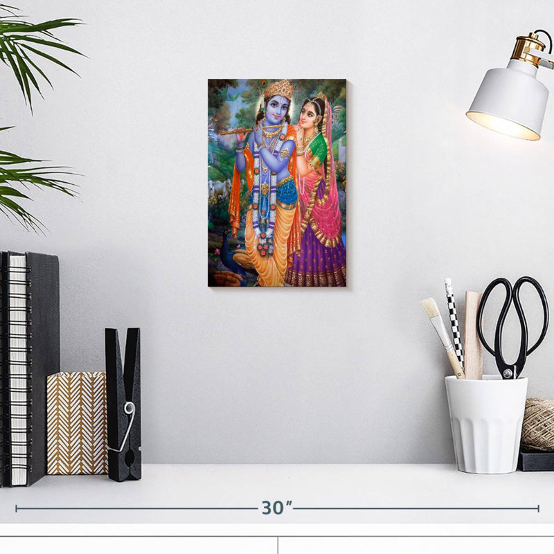 Adella Krishna et Radha, H 12 po x l 8 po