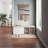 47.2" Upholstered Shoe Storage Bench with Cabinet, Entryway