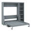 Lit escamotable double avec bureau et bibliothèque, lit escamotable au design compact et peu encombrant-2071439206-2071439226