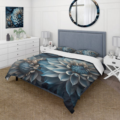 Ensemble de literie et de coussins 4 pièces Floral Bedding - Dahlia