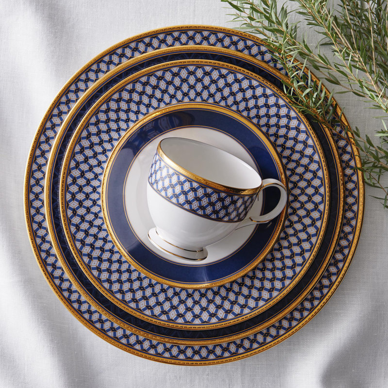 Noritake Blueshire Set of 4 Saucers, 6"