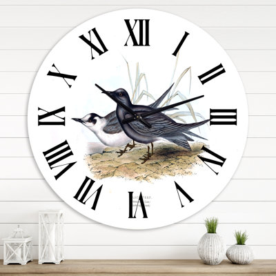 Horloge murale rétro Vintage Bird Of Europe II