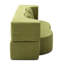 Le canapé-lit 2 en 1 pliant avec coussin se transforme facilement d'un canapé en lit simple pour des espaces de vie compacts.-129584115-129584117