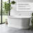 SUPPLYGIANT Tub Spout 1/2" Slip-on Tub Spout Non Diverter 7" Bathtub Faucet Chrome Plated Finish-128779114