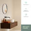 Mood Premium Round Bathroom Mirror Framed Wall Mounted, Circle Frame Modern & Stylish-185302219-185302220
