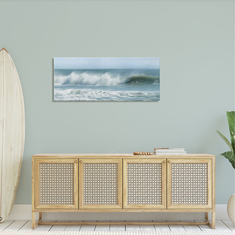 «Rolling Sea Waves Ocean» par Lori Deiter - photographie sur toile tendue, H 20 po x l 48 po x P 1,5 po