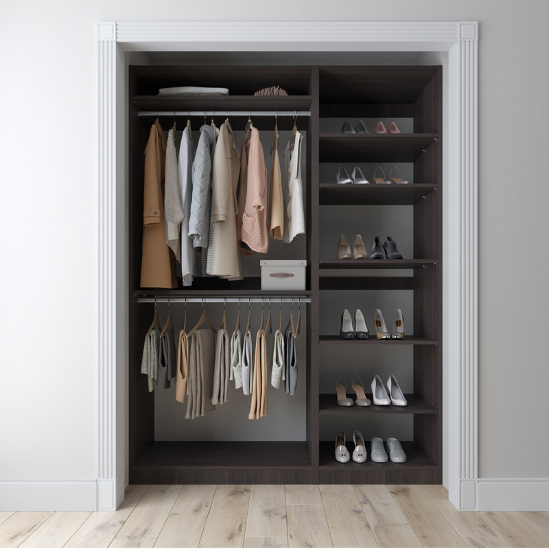 60" Closet System, Brown