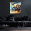  «My Golden Retriever» par Rich Monet, art mural en verre acrylique, 36 po x 36 po-1769976729