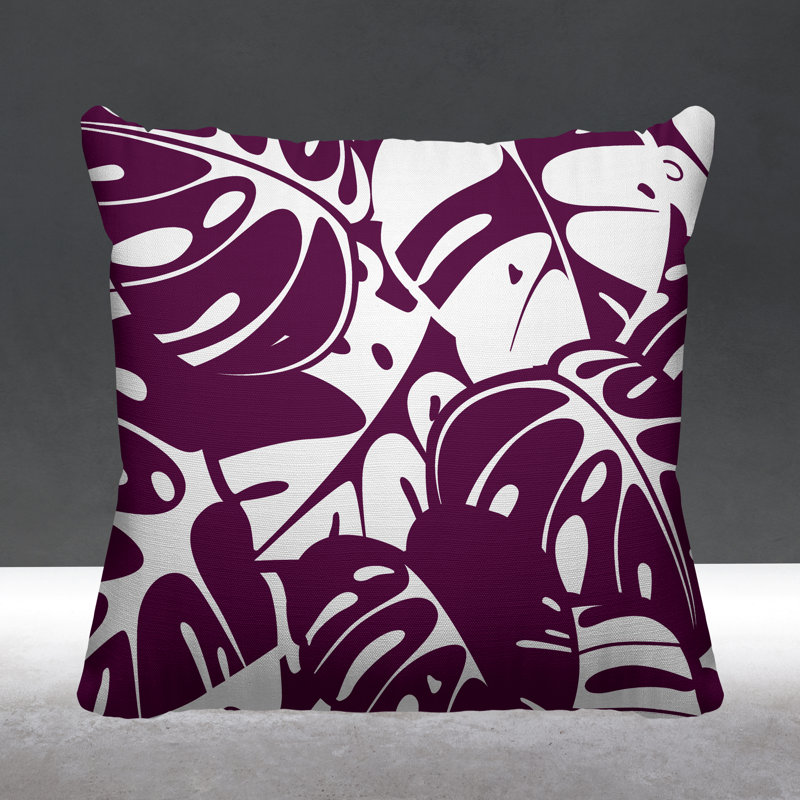 Coussin intérieur / extérieur Acton, L 17 po x H 17 po, Mauve