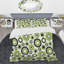 Motif de cercle vert - ensemble de housse de couette abstrait - polyester microfibre-958563555