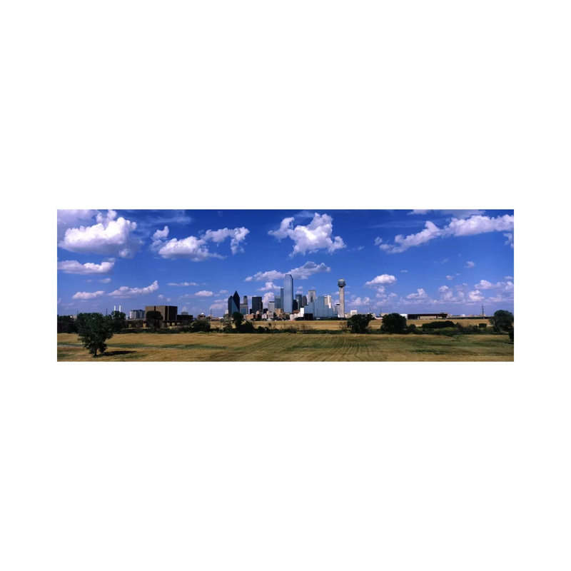 Skyline Dallas TX USA - Wrapped Canvas Panoramic Print, 121.92 cm H x 40.64 cm W x 3.175 cm D