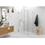 Illume 60 in. x 35 in. x 78 in. 90-degree Fully Frameless Wall Hinged Glass Shower Enclosure-717022011