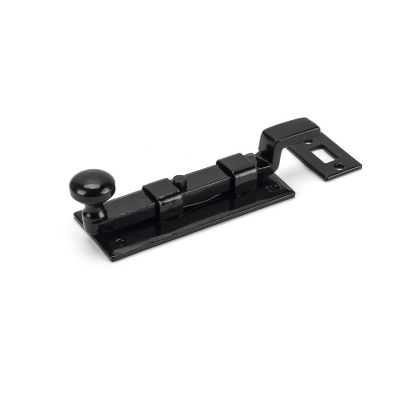 Cranked Knob Bolt, 3.6cm H x 9.1cm W x 2.8cm D, Black
