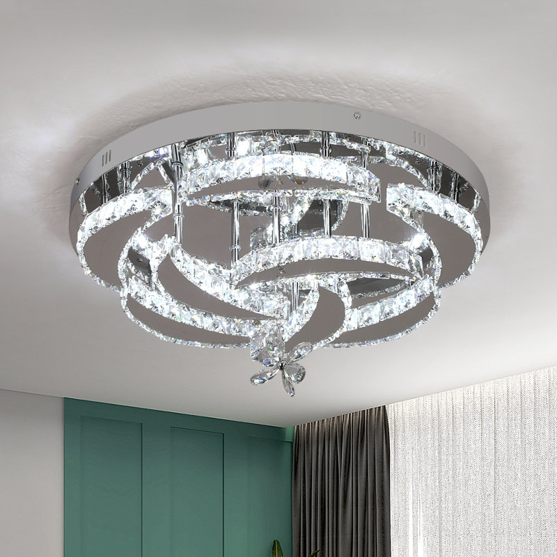 Alachua 8 - Light Crystal Chandelier with Crystal Accents, Chrome, Yes