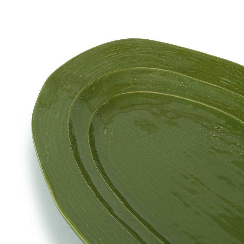 Plat ovale Olague, Vert