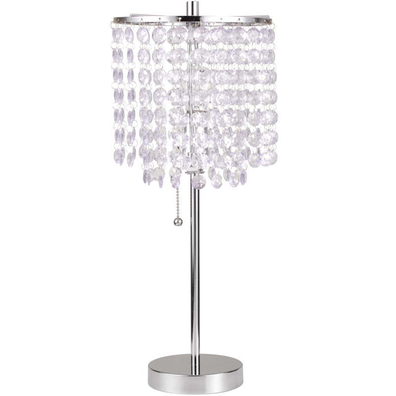 Lampe de chevet Mclea, Chrome chrome, 19'' H x 8'' W x 8'' D