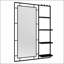Miroir de meuble-lavabo moderne 30 po x 44 po avec tablette multifonctionnelle, grand miroir de salle de bain, miroir de décoration à cadre noir, convient pour la salle de bain, le salon, la chambre à coucher