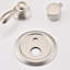 Robinet de douche simple en nickel brossé avec jets de corps en caoutchouc souple pour salle de bain