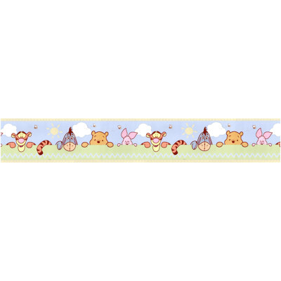 Winnie The Pooh Peekaboo Wallpaper Border, 15 ft Long x 6.8 in. Wide