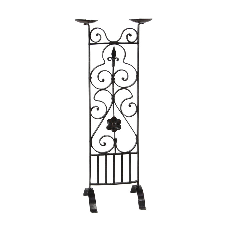32'' H Metal Floor Candlestick