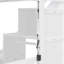 Lit mezzanine en bois avec tiroirs, bureau et bande lumineuse pour adolescents-60389225-60389224