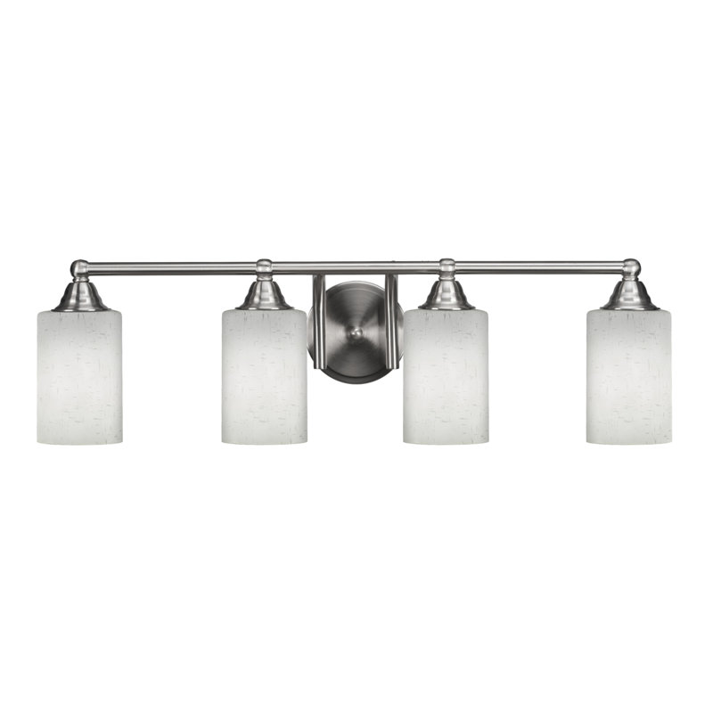 Michell 4-Light Bath Bar, Brushed Nickel