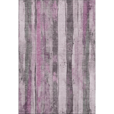 Premium Machine Washable Crestover AMF1874 Stripes Rug