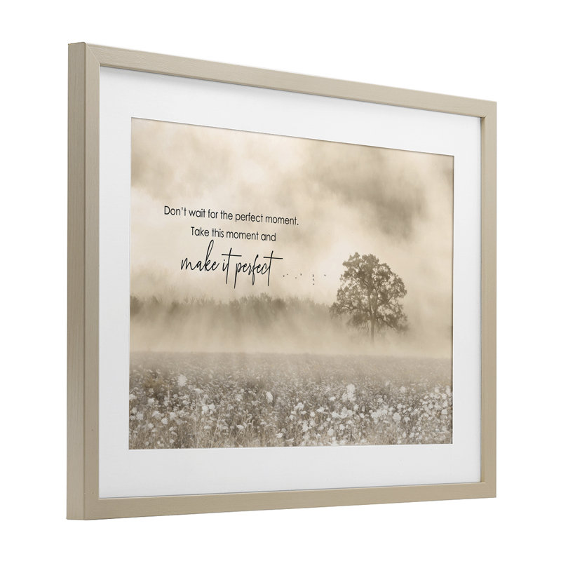 Make It Perfect Landscape, reproduction encadrée sous verre, design par Lori Deiter, H 14 po x l 20 po