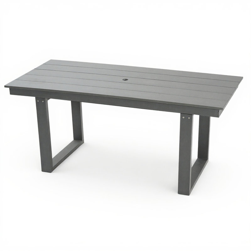 Outdoor Grey Dining Table &Meeting Table, Gray