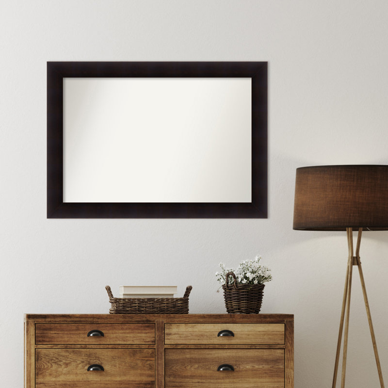 Miroir mural Jillissa, Rectangle, Noir, 29,75 po x 41,75 po