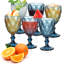 Ensemble de 6 verres à vin rétro avec verres à eau en verre de 10 oz