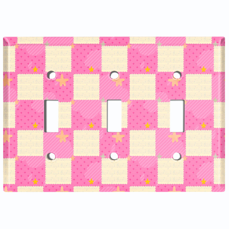 Commode à jouets rose 3 pièces