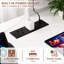 L-Shaped Gaming Desk with Power Outlets & LED Lights, Small Corner Computer Desk with Monitor Stand & Storage Shelf, Gaming Table with Storage Bag-898488115