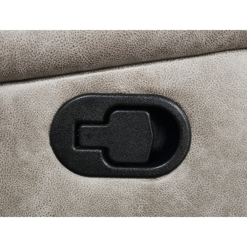 Causeuse-fauteuil rembourrée taupe Brazelton, Taupe