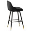 74Cm/65Cm Swivel Velvet Upholstered Counter & Bar Stool With Metal Frame -1871061204-1846009930