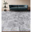 Tapis argent / noir noué à la main-66882114