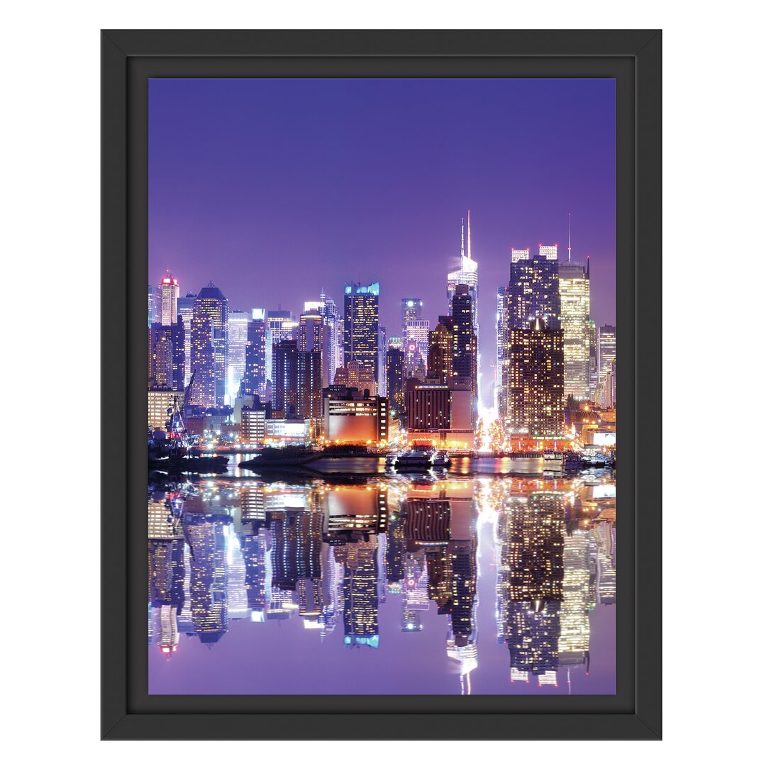 Gerahmtes Wandbild Manhattan Skyline