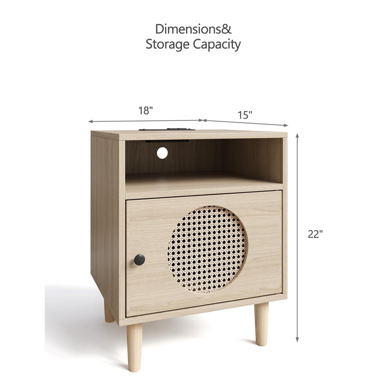 Dzeisonas 18'' W Nightstand