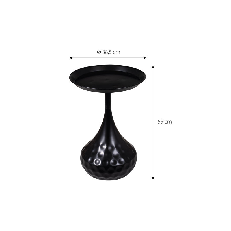 Cassoday Side Glamour Coffee Table with Decorative Accents on Base