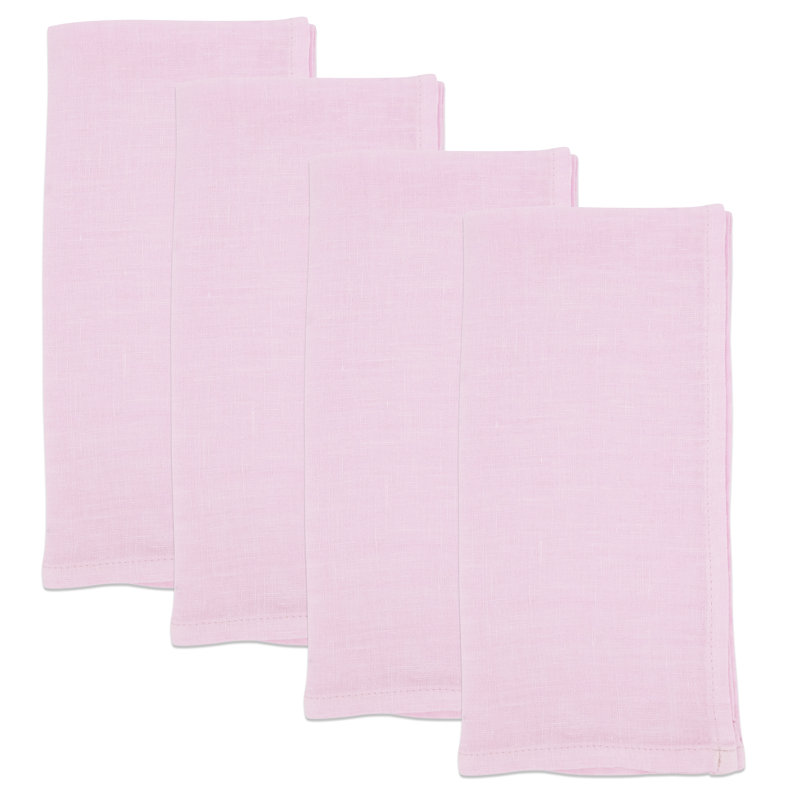 Serviette de table Caliban Crisp And Classic (ensemble de 4) 20S, Rose