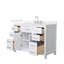 Beckett 48" Freestanding Single Bathroom Vanity with Quartz Top-1394137244-1394137245-1394137246