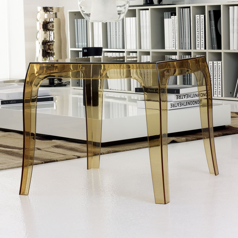 Table de bout Elinn, Ambre transparent