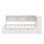 Lit de jour avec tiroirs de rangement, armoires de rangement et ports USB-1192885823
