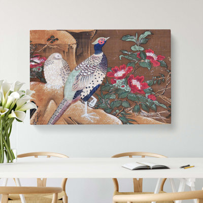 Pheasant by Ogata Tomin - Wrapped Canvas Print