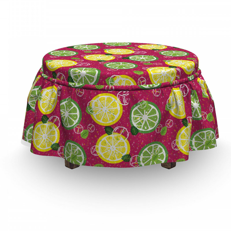 Housse pour repose-pieds à coussins carrés