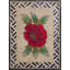 Wool 1930s Ivory Beige Cream White Antique American Hooked Rug