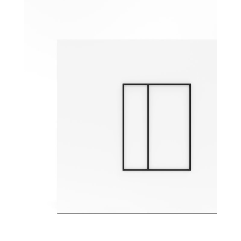 1 - Light LED Flush Mounted Sconce, 1.26" H x 15.35" W x 27.17" D