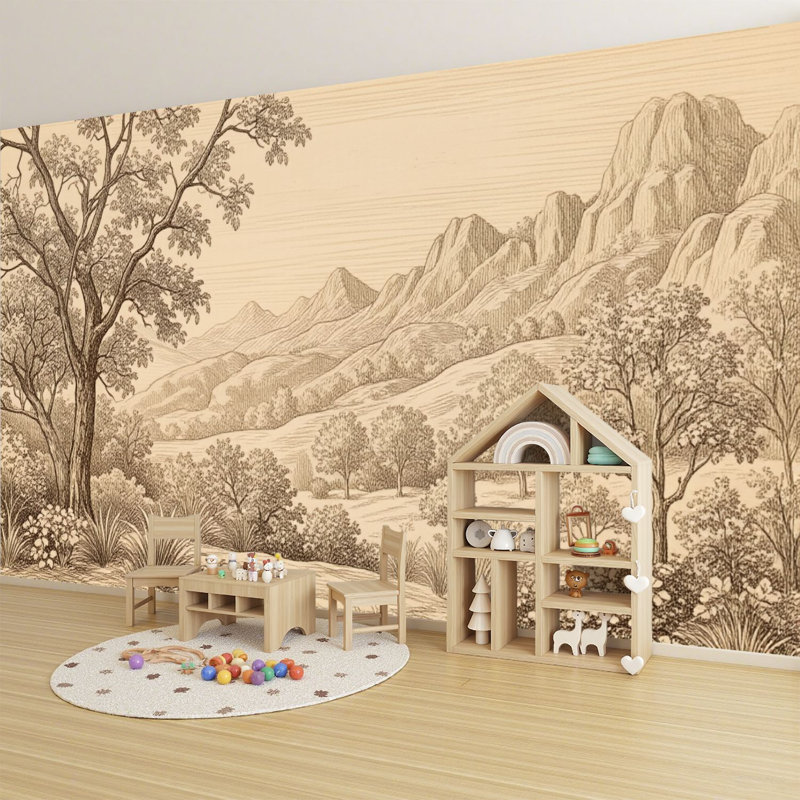 Adhésif mural amovible Peel and Stick, 68.88" L x 96" W